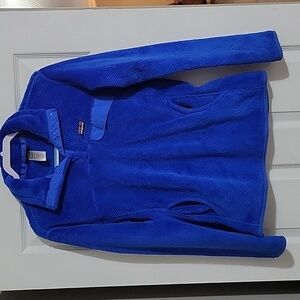 Worn women's Large, blue Patagonia pullover